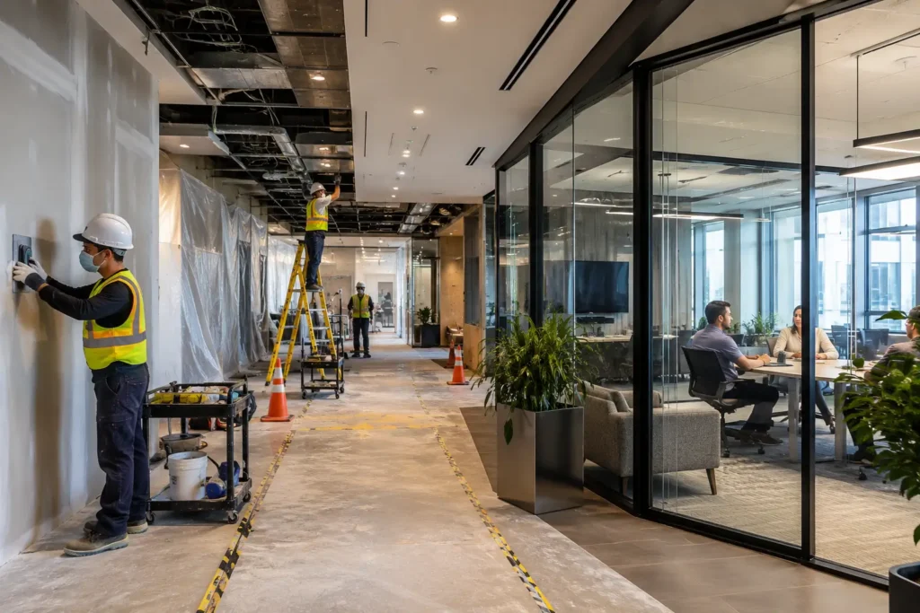 Commercial Building Refurbishment Occupied Spaces